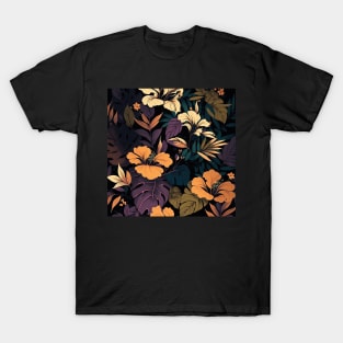 Dusk Violet Floral Print T-Shirt